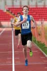Thomas Goulding (Birtley) winning the under-17s 3000 metres at the North Eastern Champs, Gateshead.